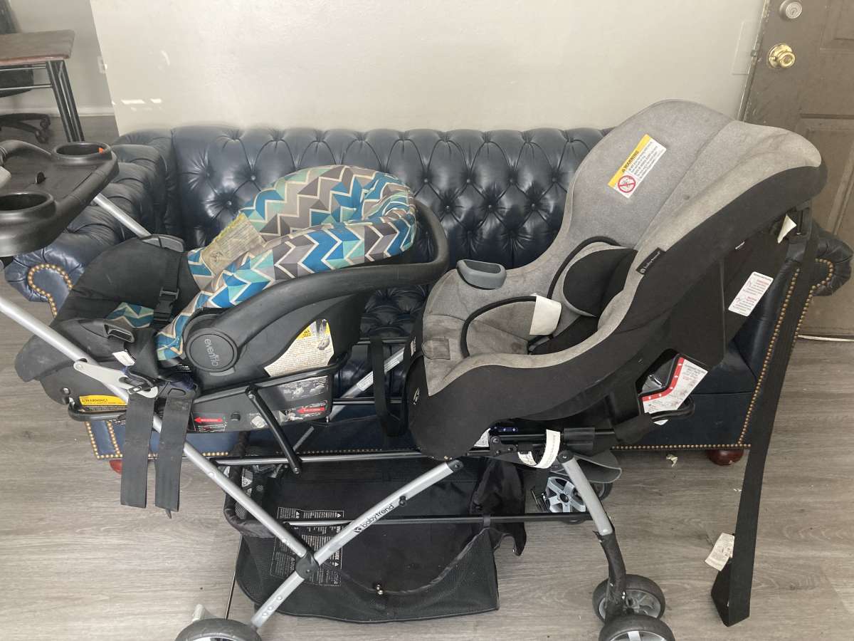 Jordans size 5  Snap N Go Stroller 120 for both