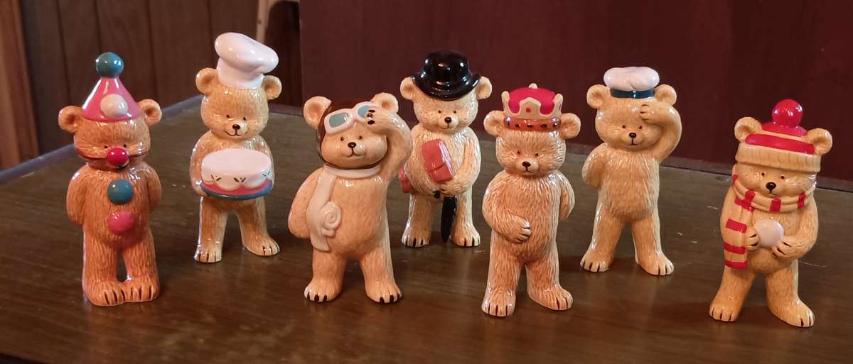 Danbury mint bone China bear collection