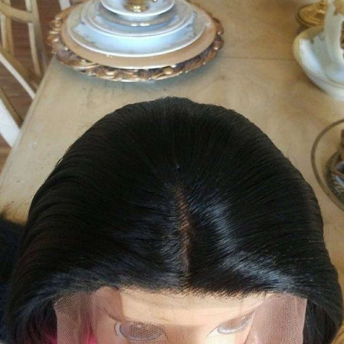 Black Yaki Lace Front Wig