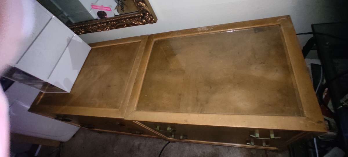 dresser antique 2 piece