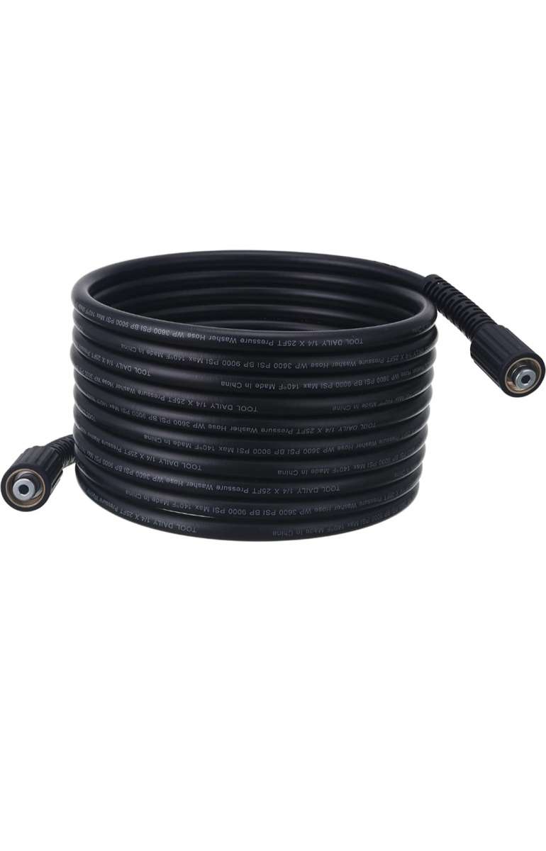 pressure washer and hose