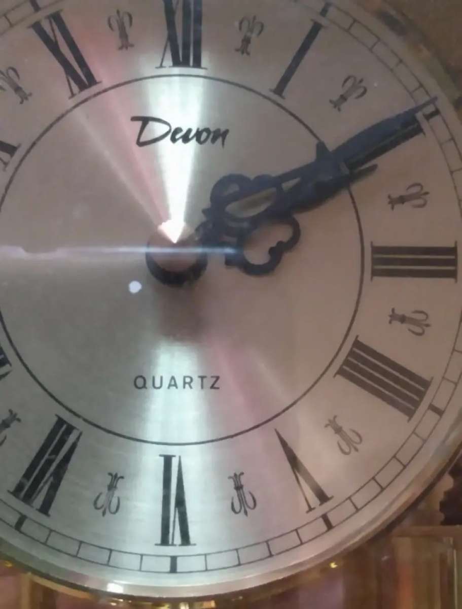 vintage Devon Mantel clock with chimes from Germany