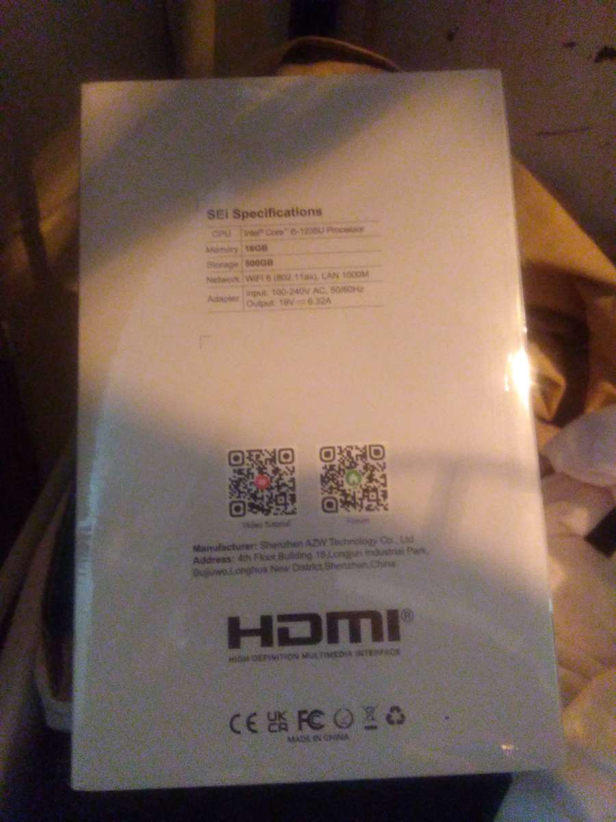 beelink cores 10 Intel 12 gen 15 gb 64