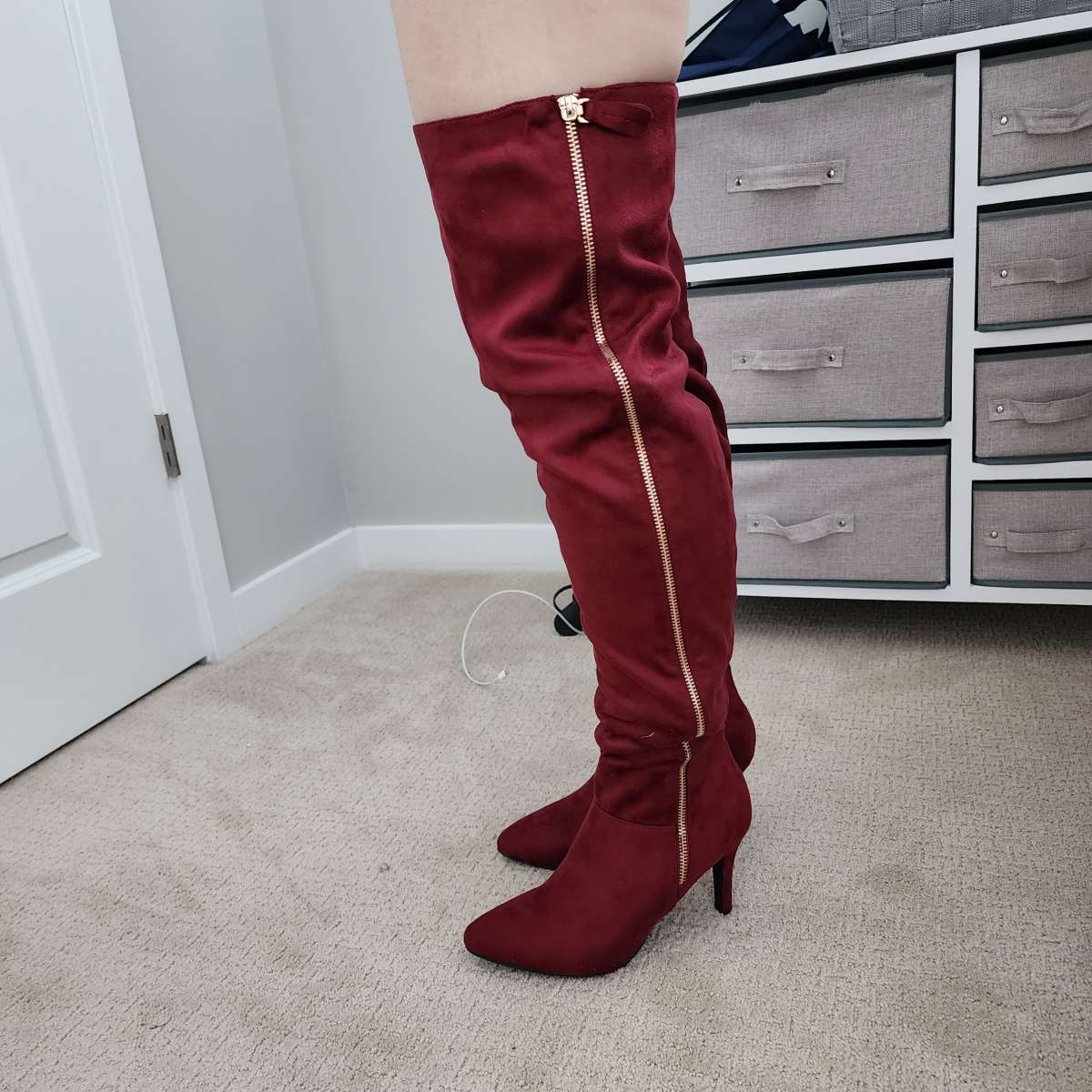 Womens Boots Burgundy