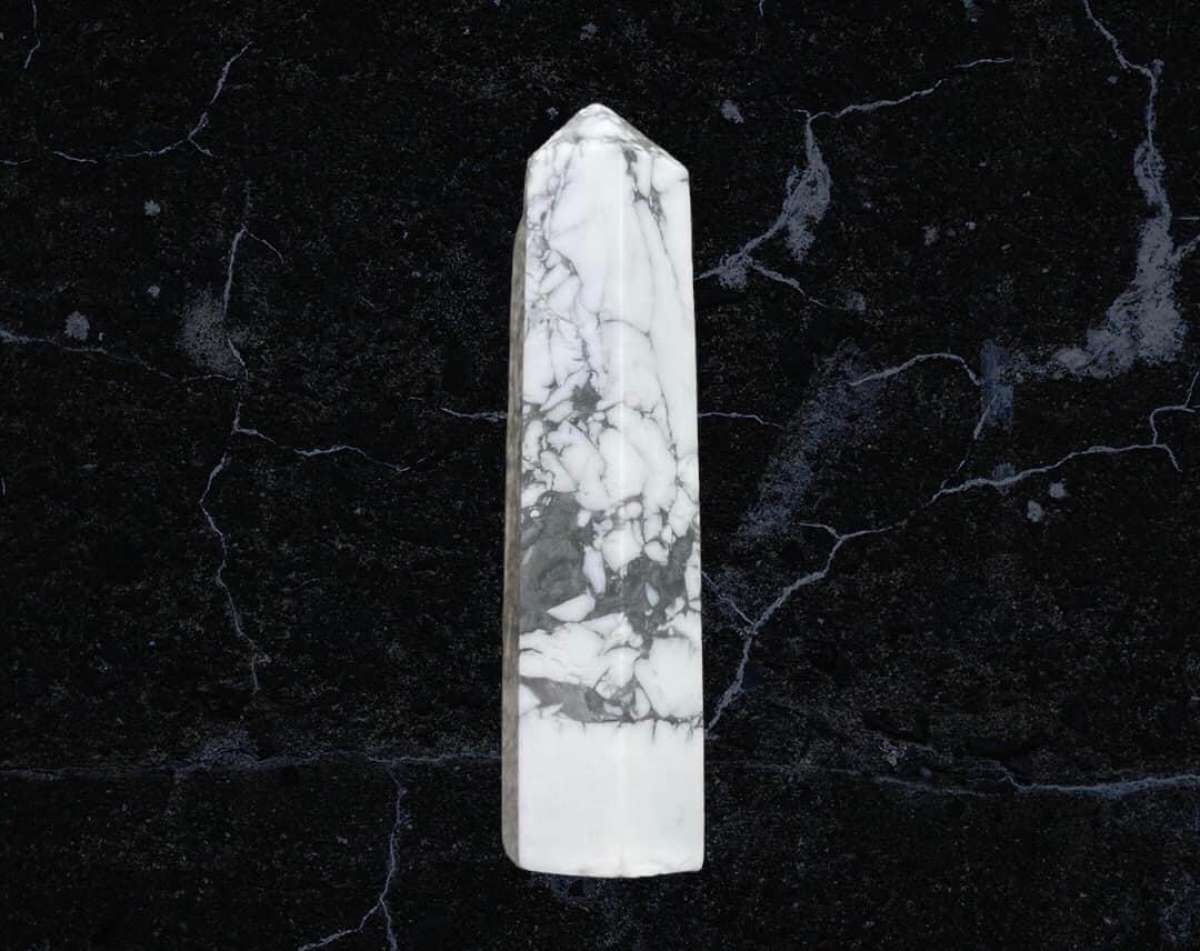 Howlite Crystal Tower