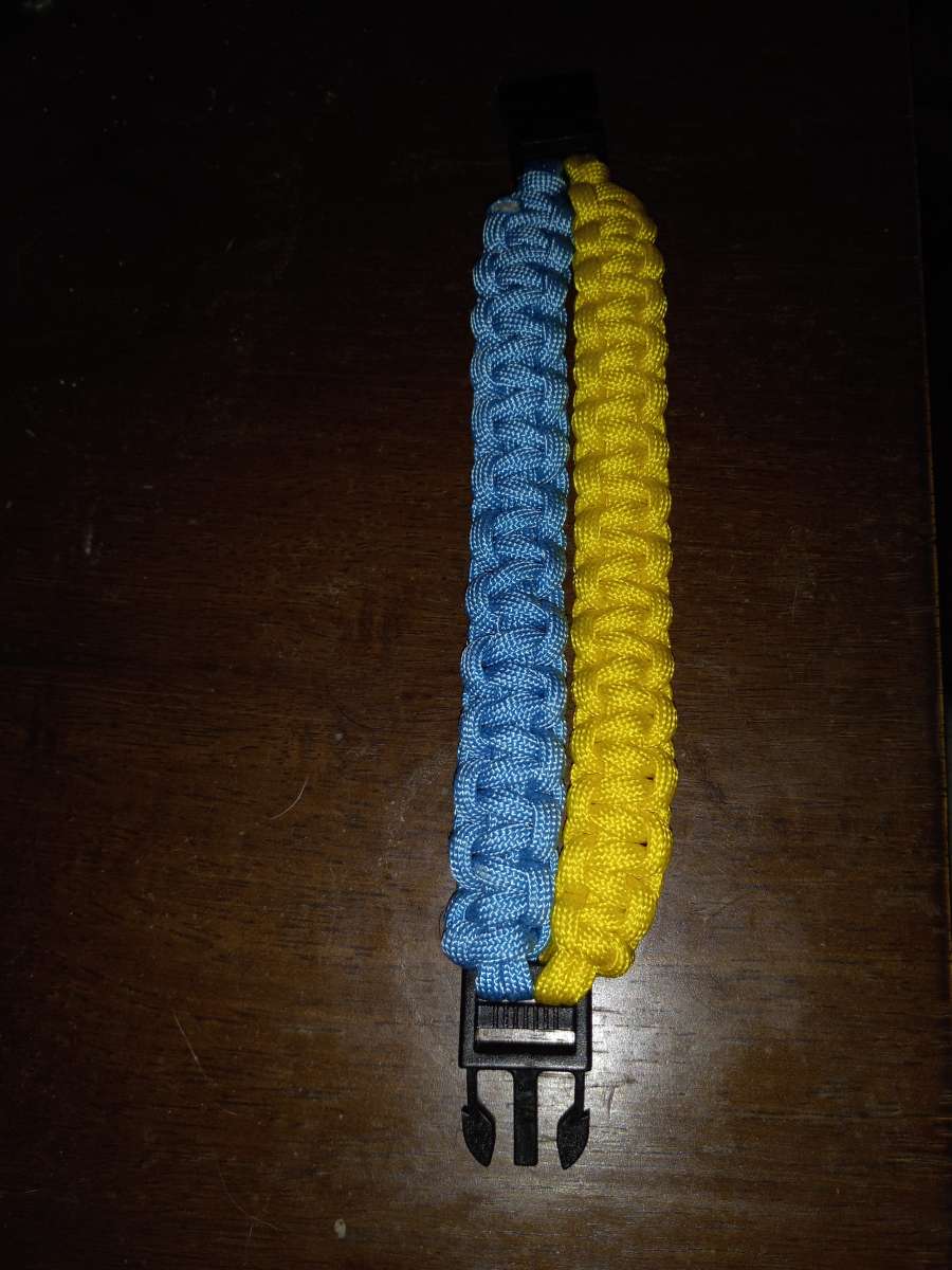 two beautiful Ukrainian flag bracelets