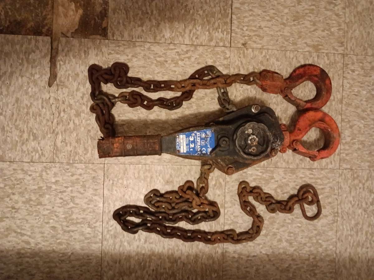 chain hoist chain fall and hooks etc