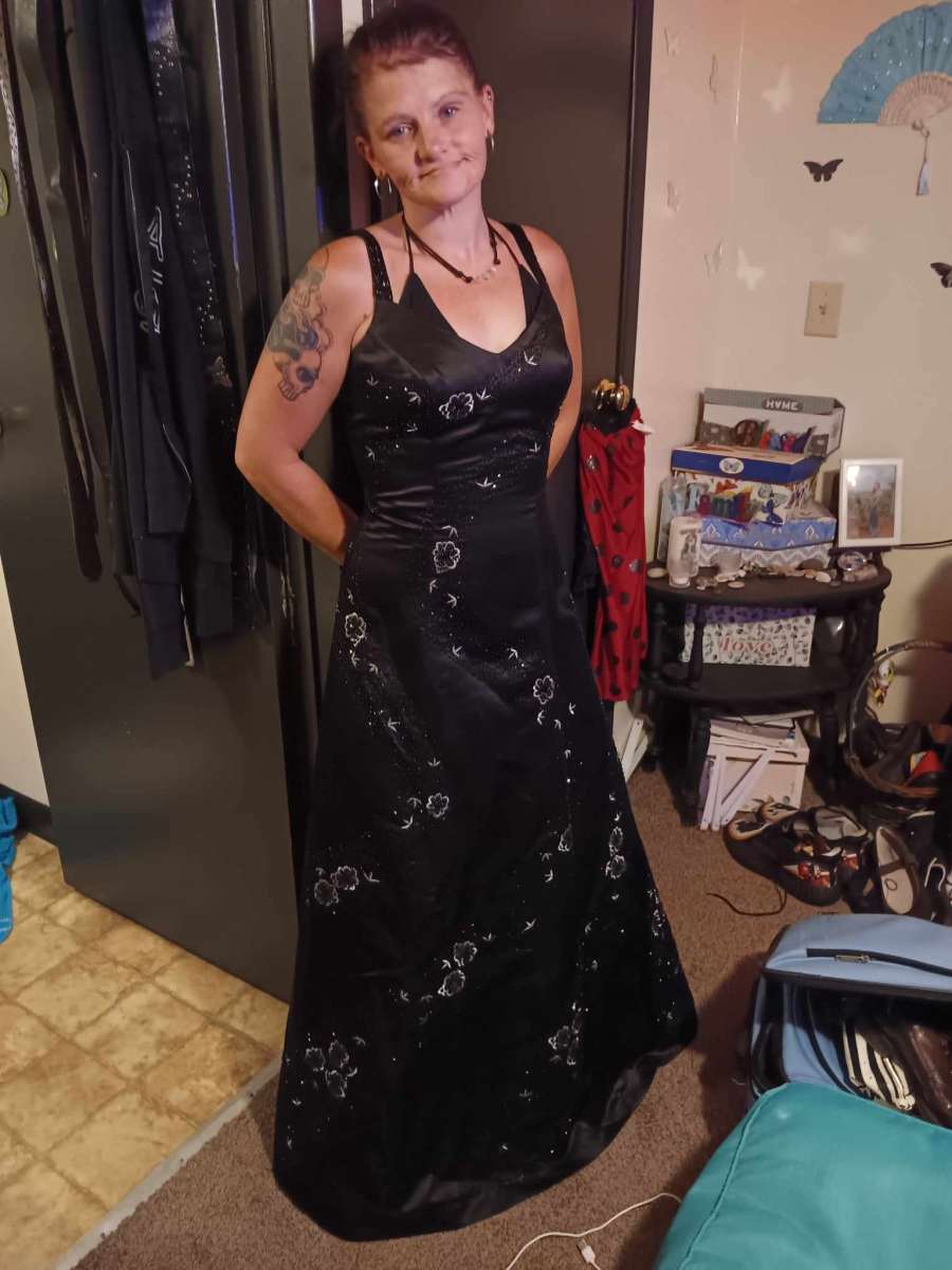 Black and white dress