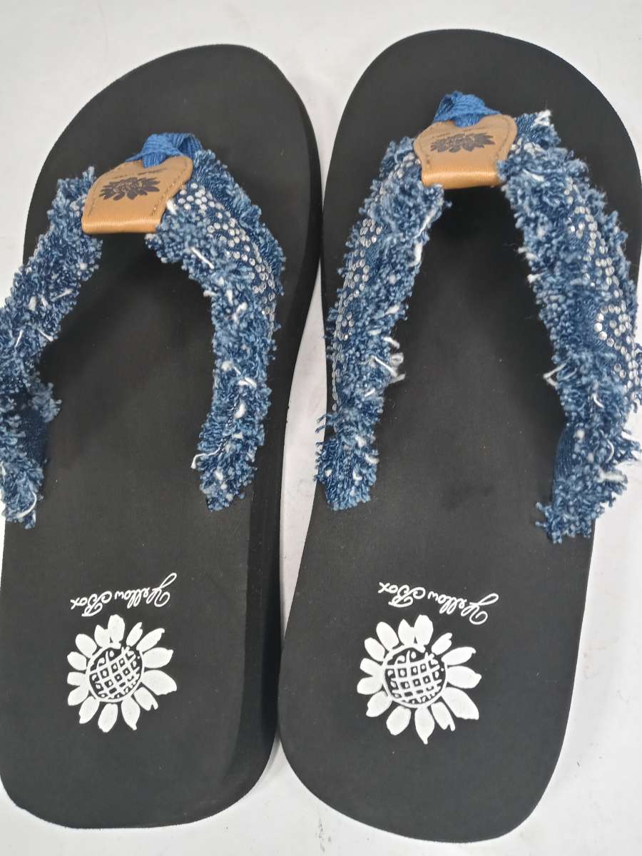 Yellow Box Flip Flops