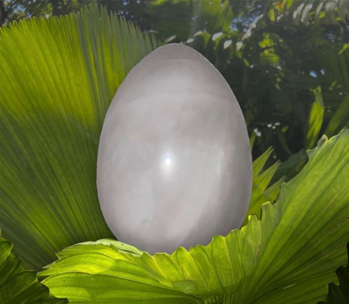 Milky Rose Quartz Crystal Egg