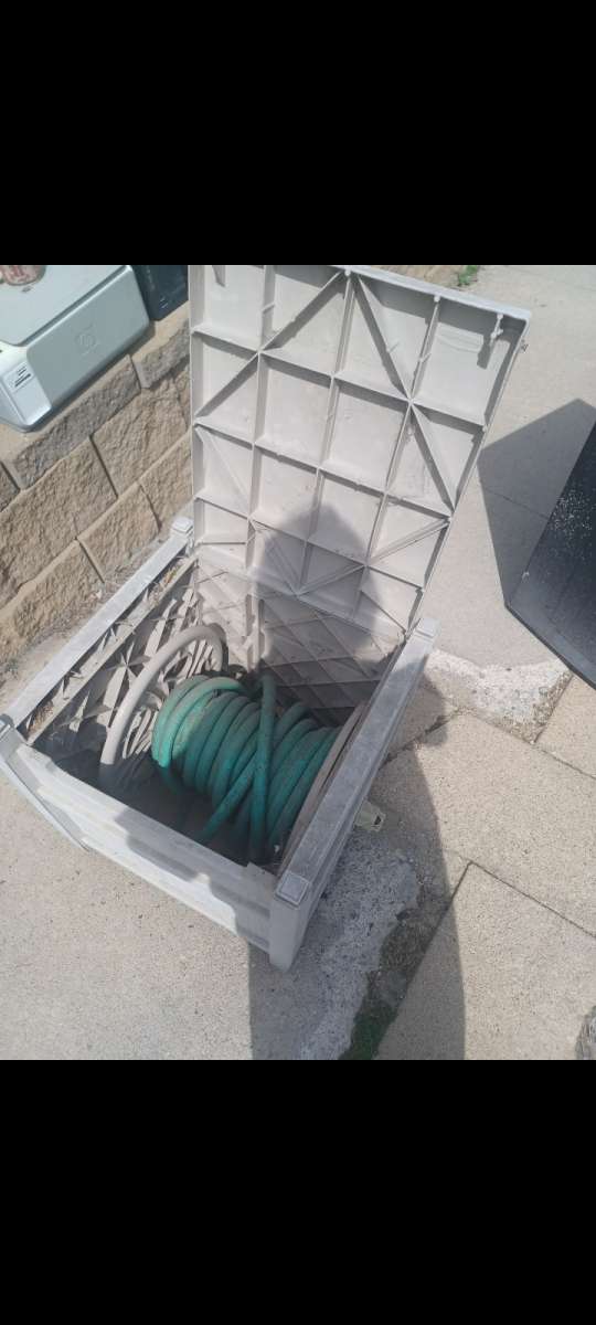 rolling hose holder