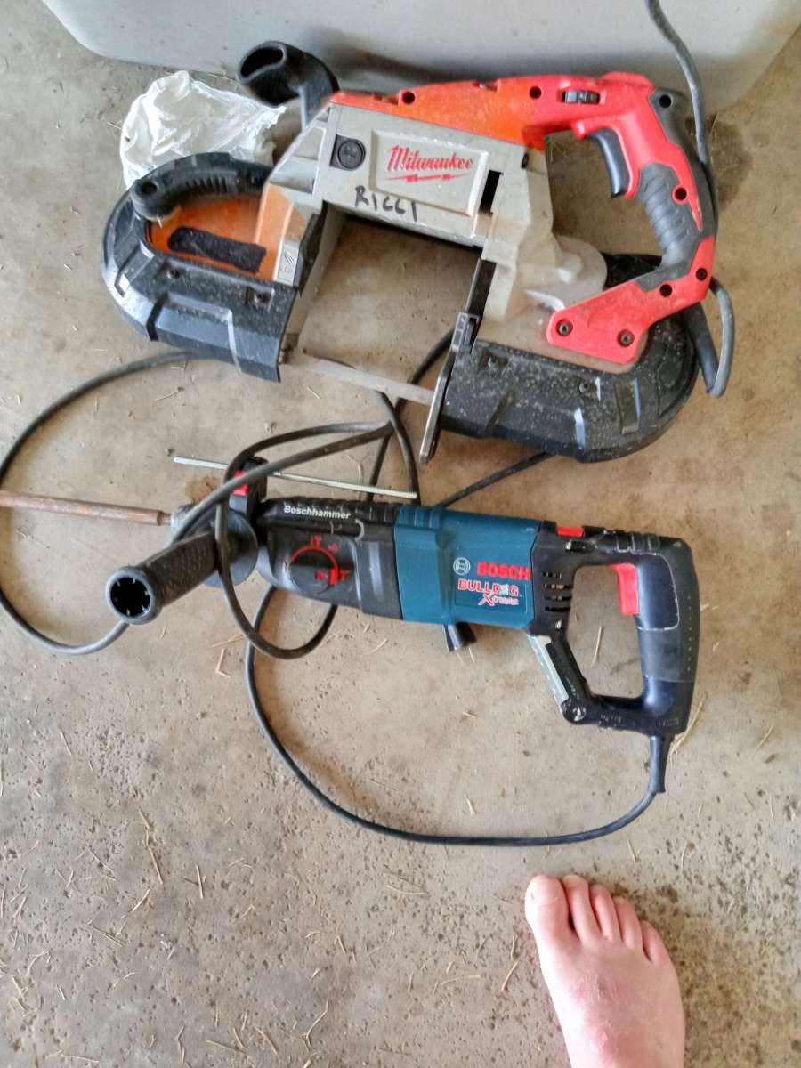 never used 6 inch metabo grinder portaband hammerdrill