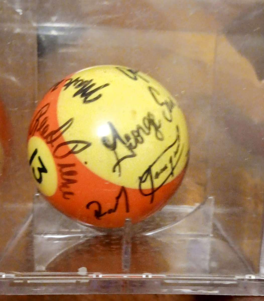HUSTLER SIGNED CERTIFIED AUTOGRAPH 9 BILLIARD POOL BALL