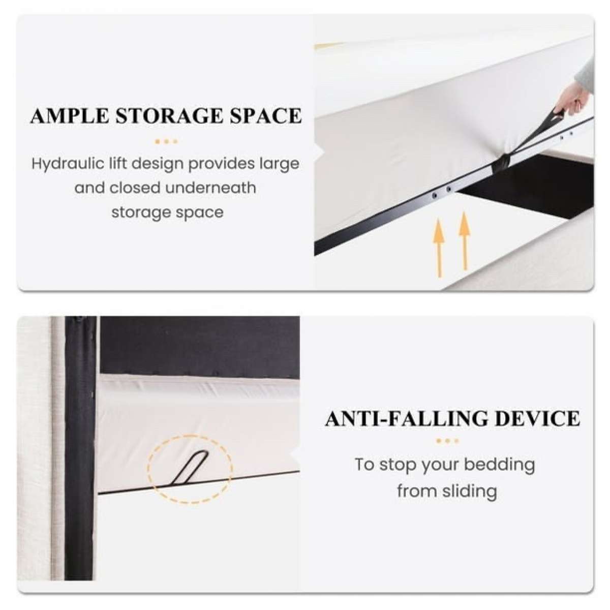 full Size120Full Size Lift Up Platform Bed Frame with Uphols