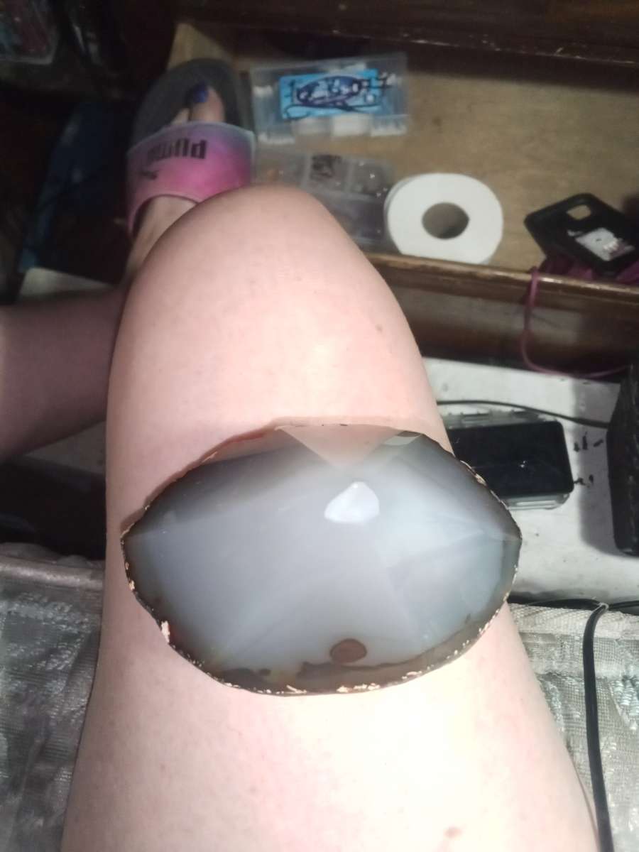 Agit shaped piramid healing rock