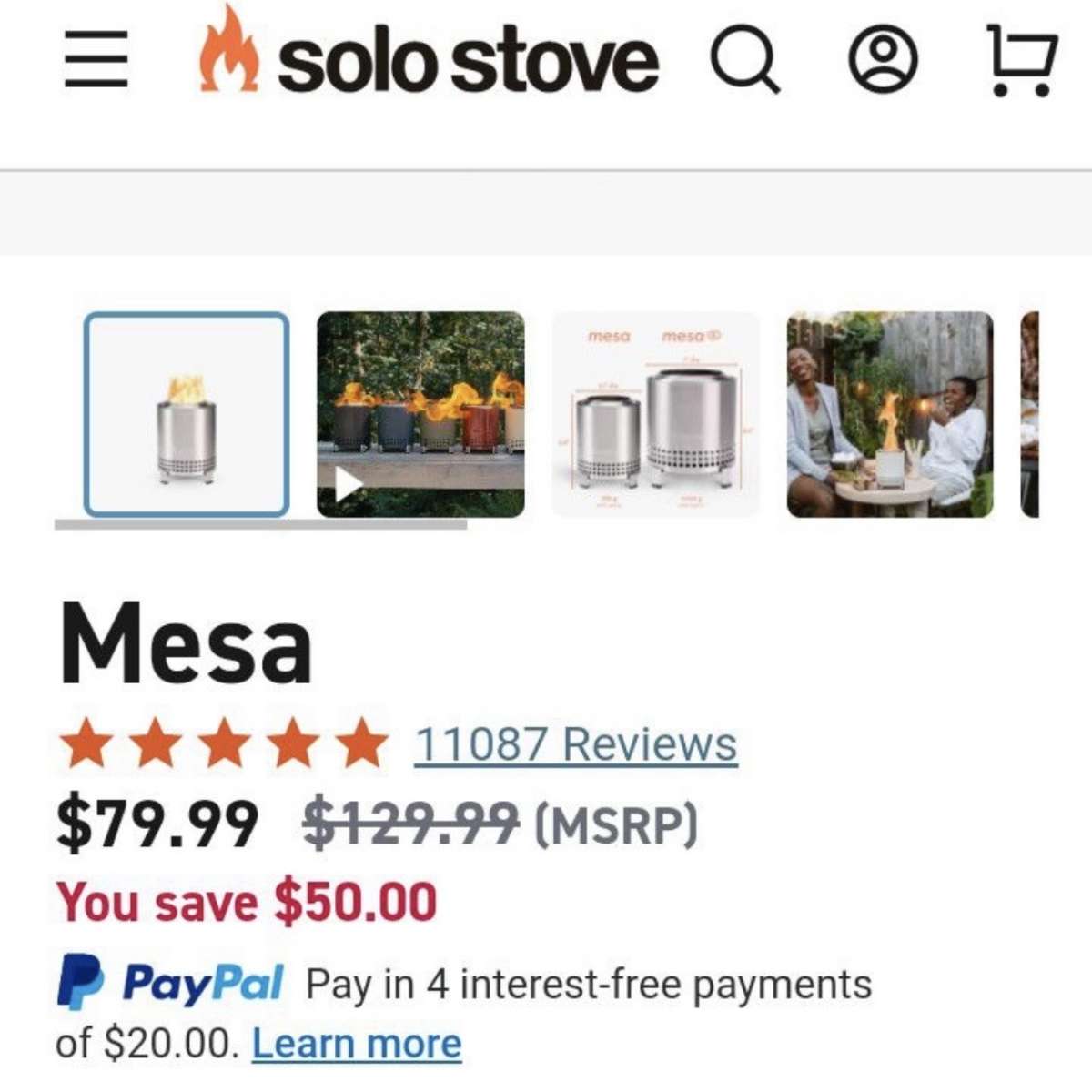 Solo Stove Mesa Fire pit
