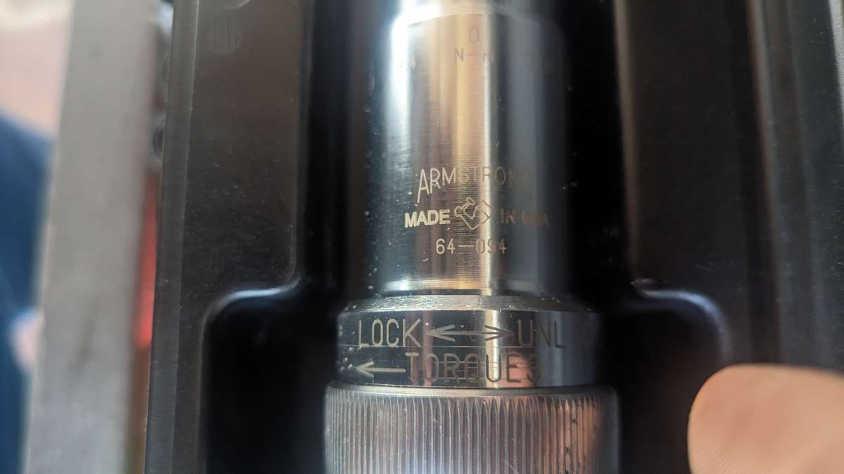 3l4 torque wrench Armstrong