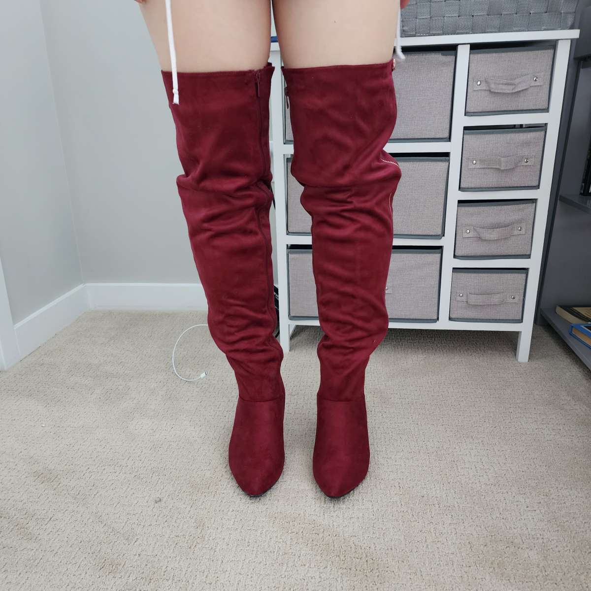 Womens Boots Burgundy