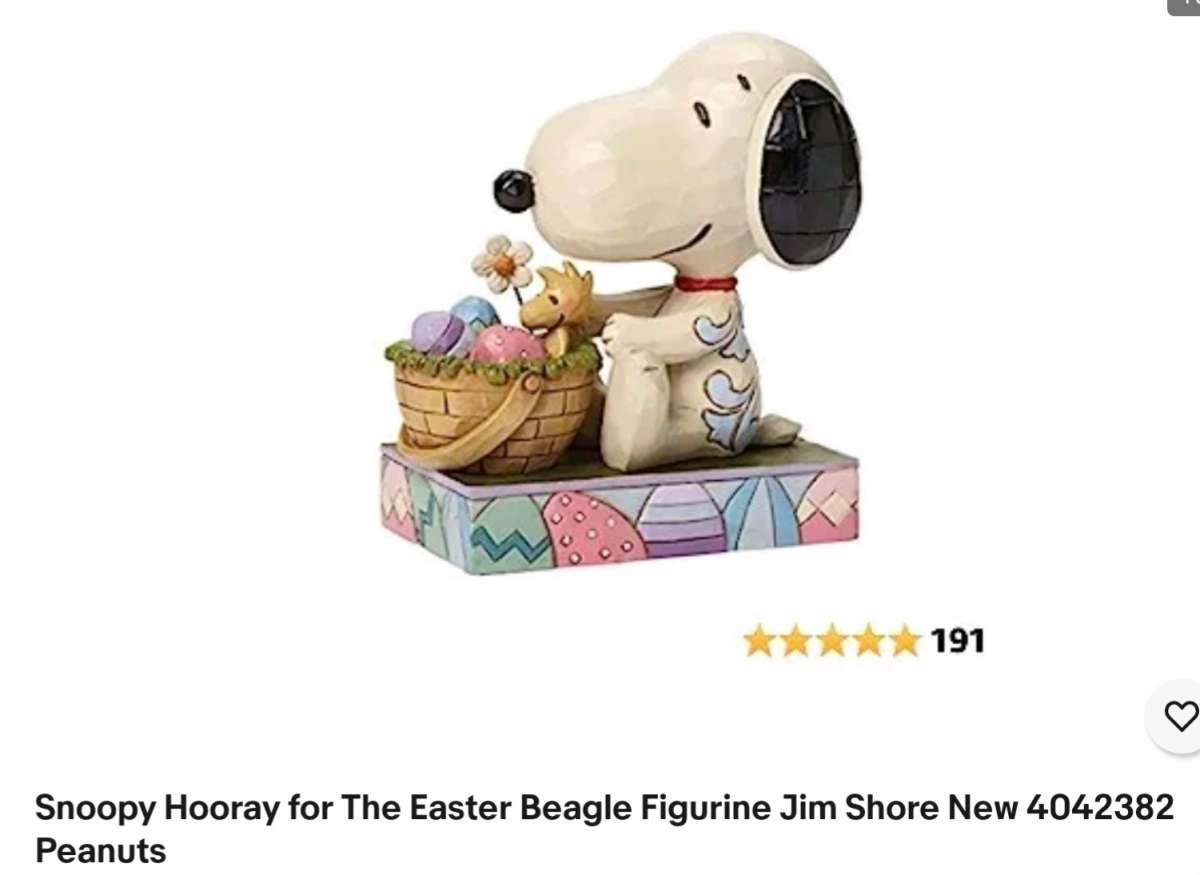 Snoopy Hooray for The Easter Beagle Figurine Jim Shore New 4