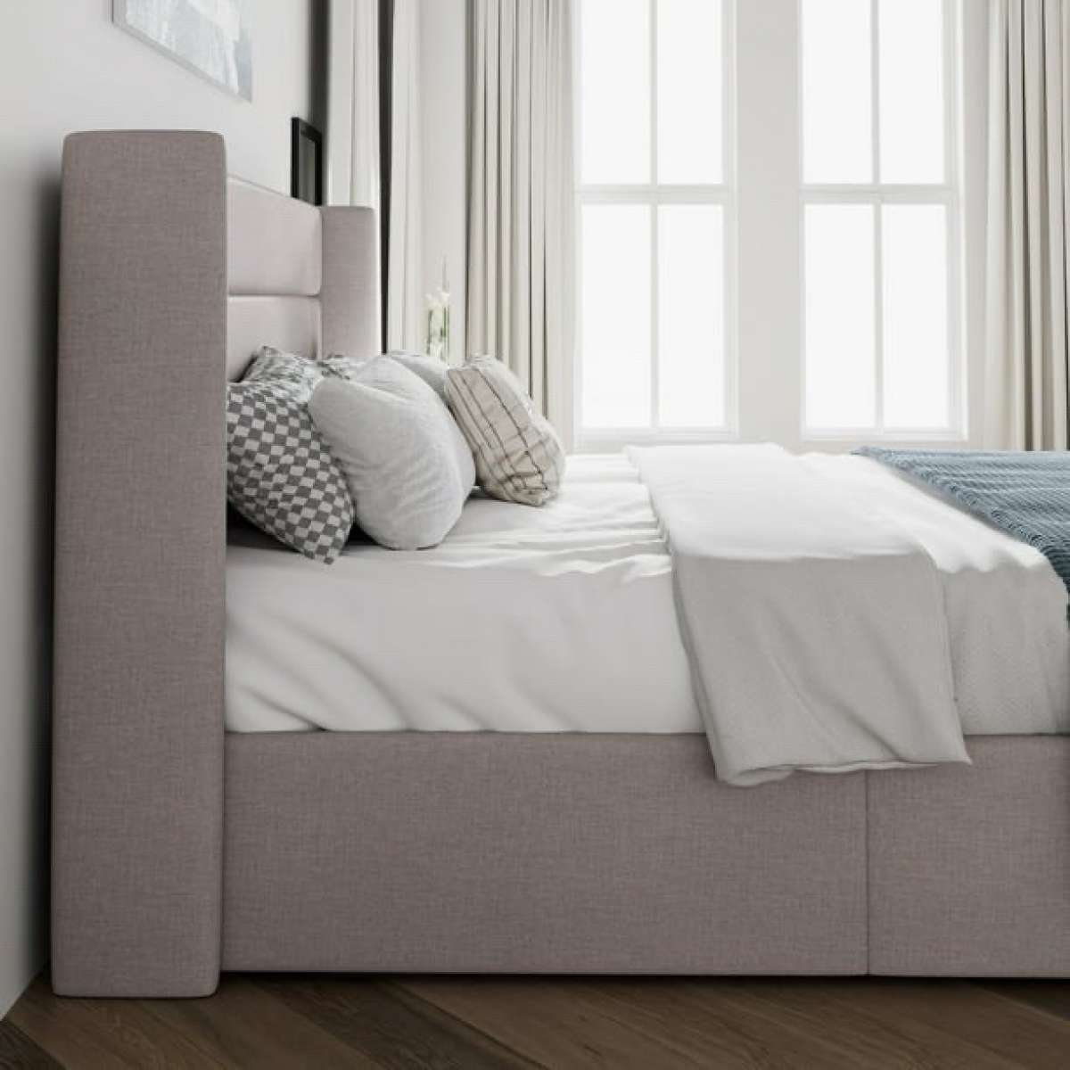 full Size120Full Size Lift Up Platform Bed Frame with Uphols