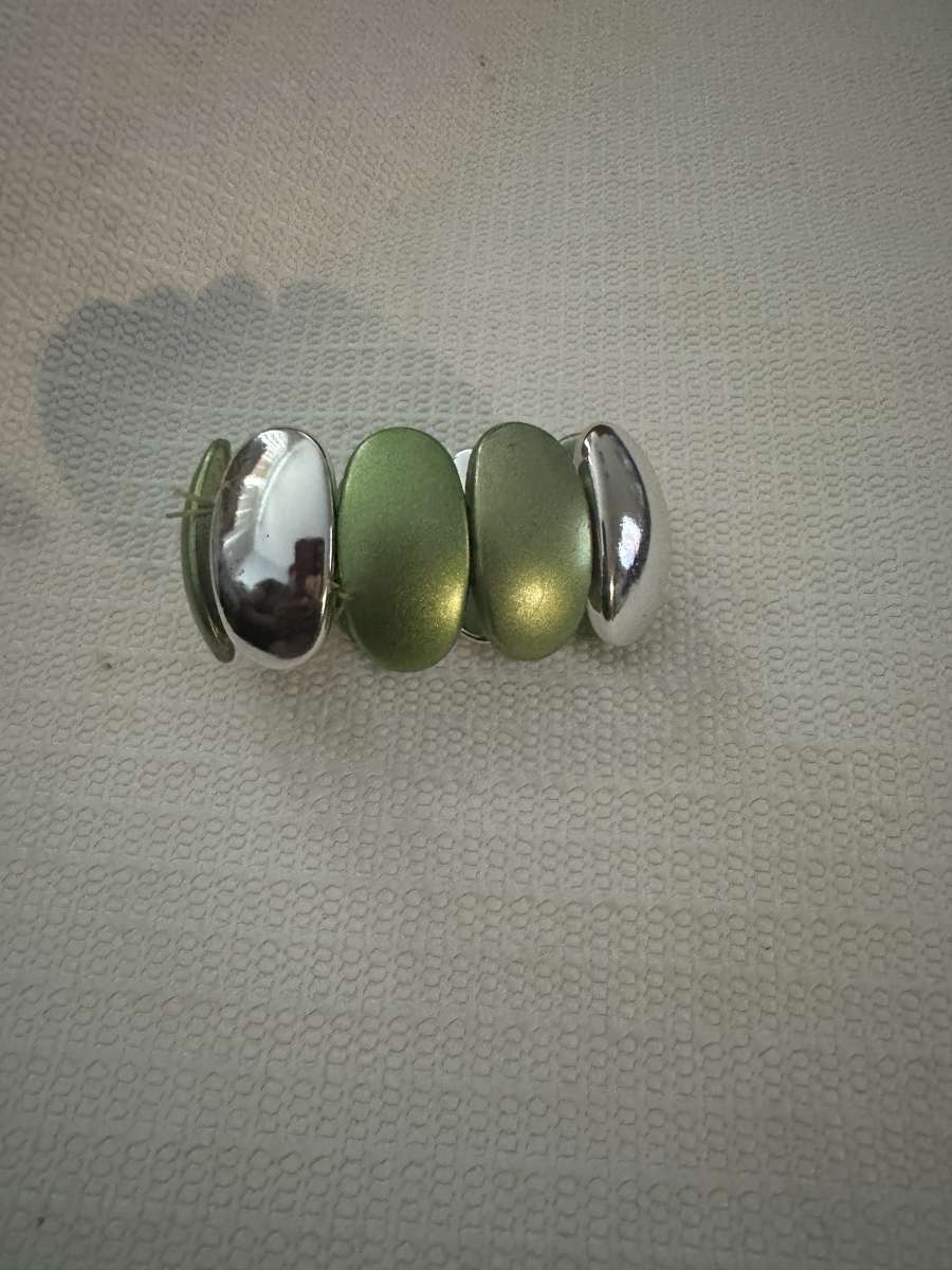Green and Silver bracelet