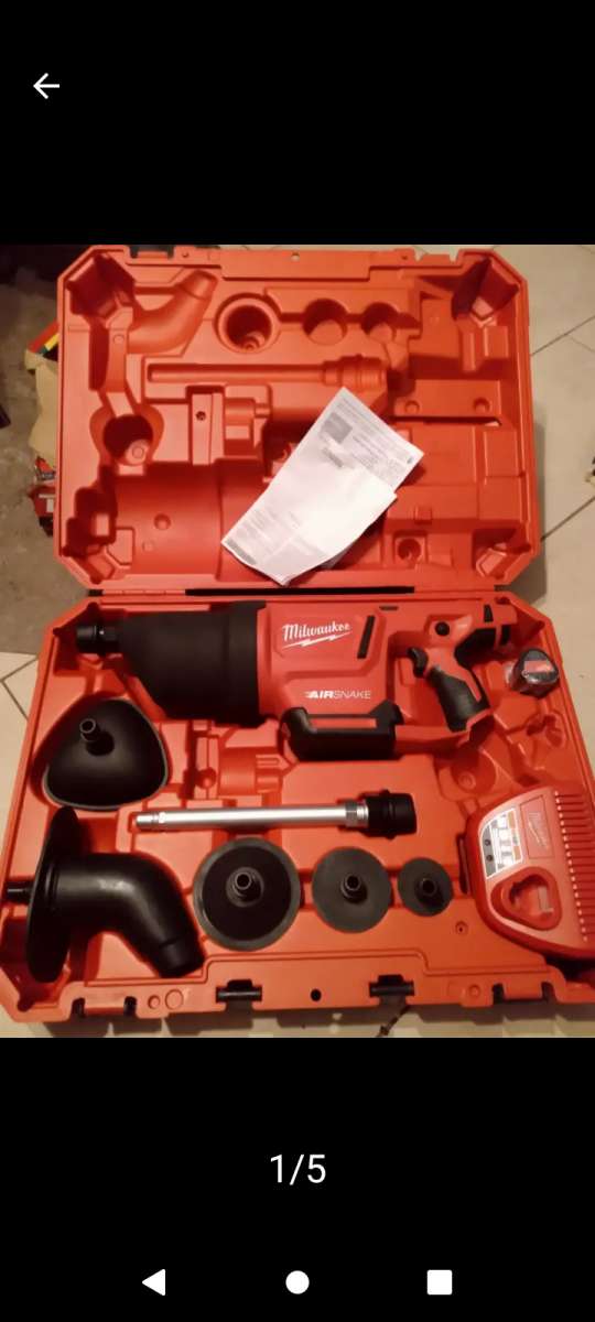 MILWAUKEE Drain Gun Kit Cordless AIRSNAKE M12 For 1 in to 4