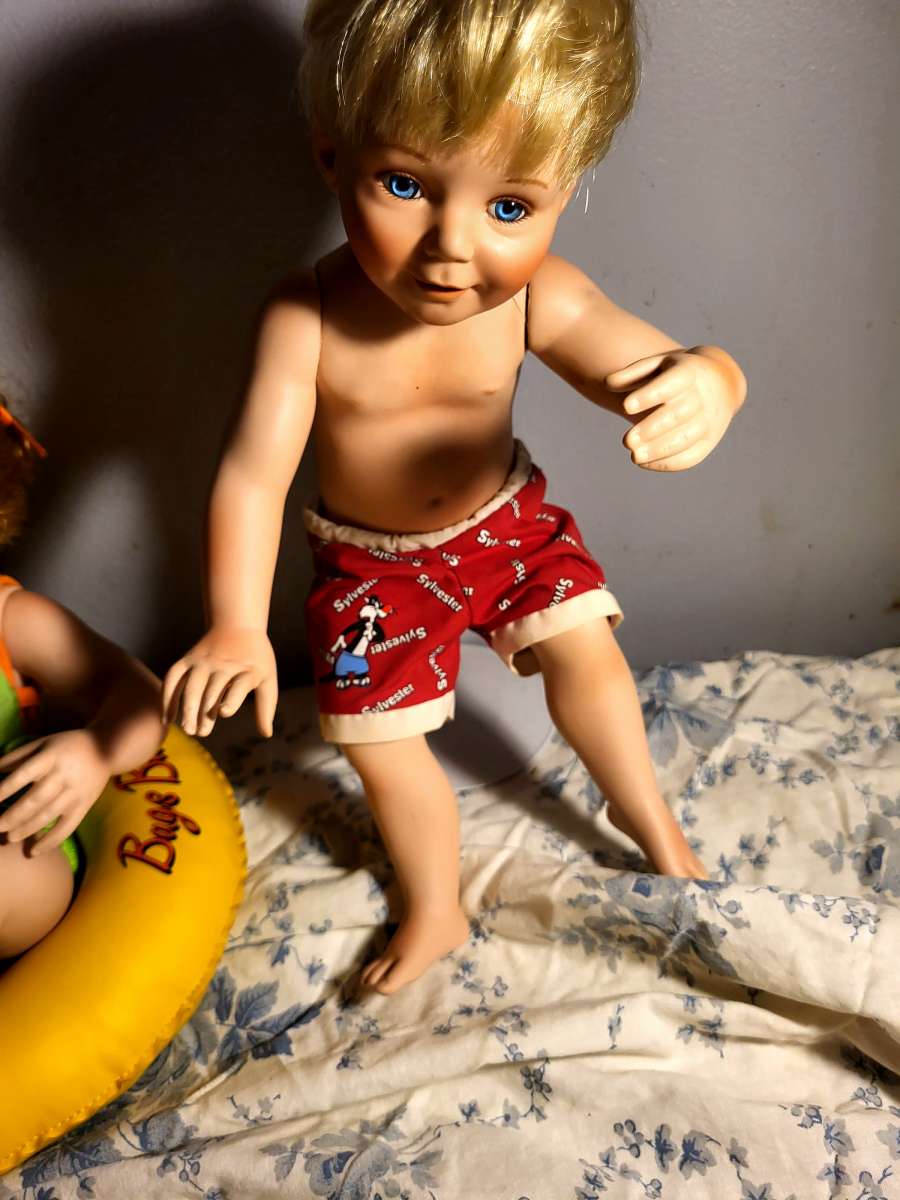 antique baby boy doll