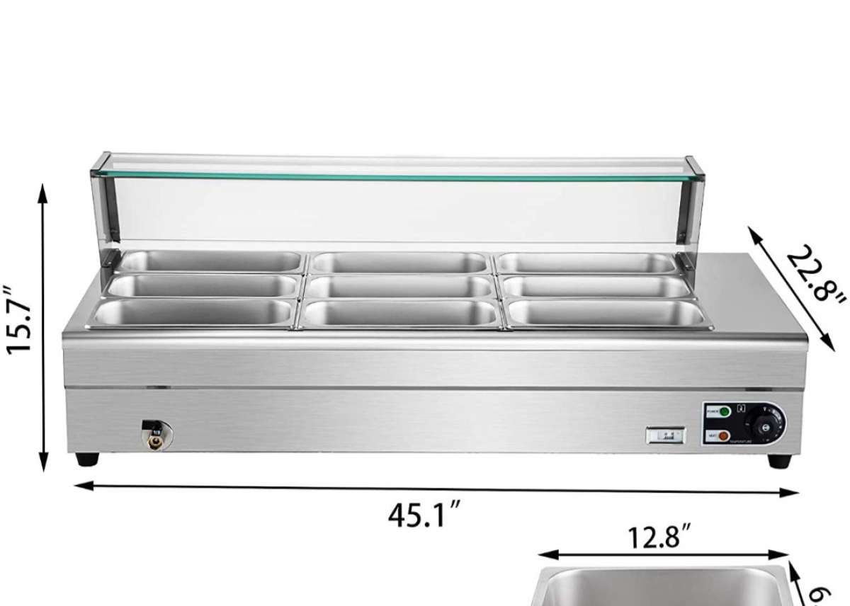 NEW electric food warmer WITH SIX TRAYS OR MORE DEPENDING ON