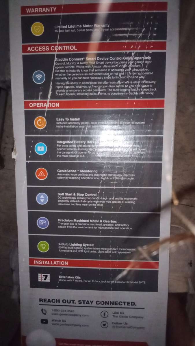 New Garage door opener