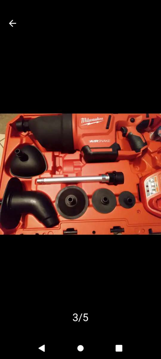 MILWAUKEE Drain Gun Kit Cordless AIRSNAKE M12 For 1 in to 4