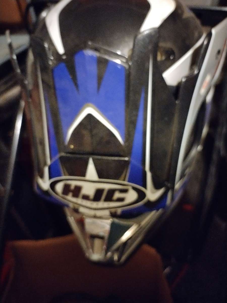 motorcycle or dirt bike helmet