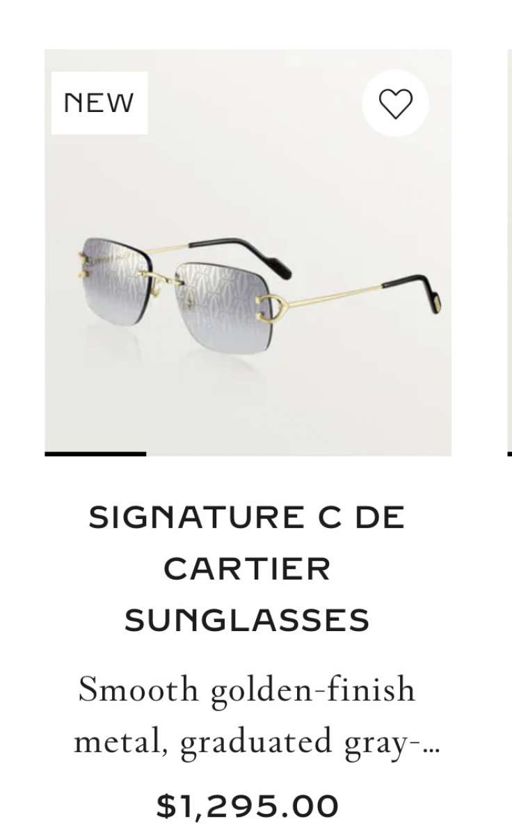 mens Cartier glasses