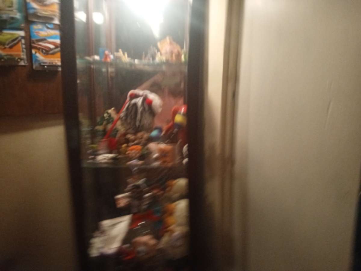 a curio cabinet