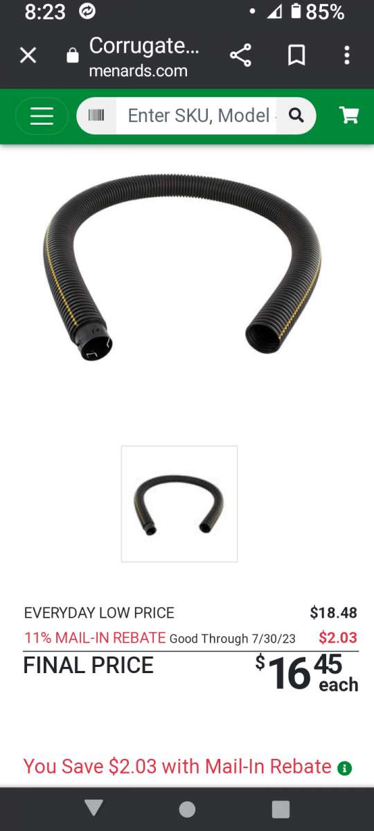 6x10 corrurgated drain pipe  I have 5 of them