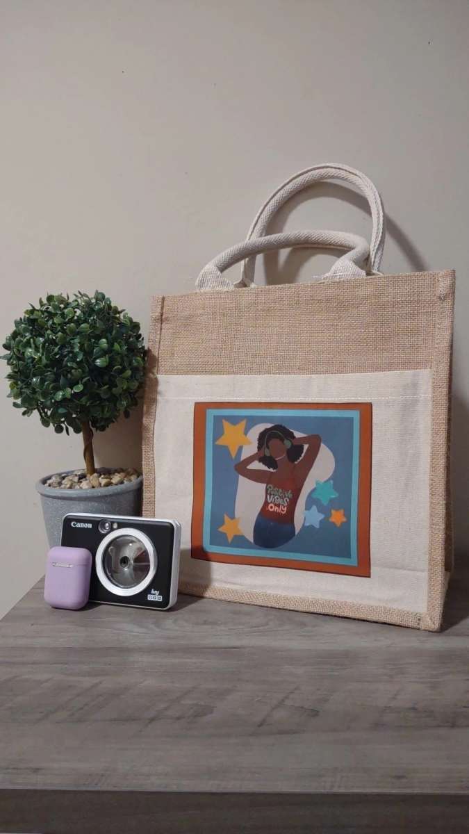 Jute Bag with frontal pocket