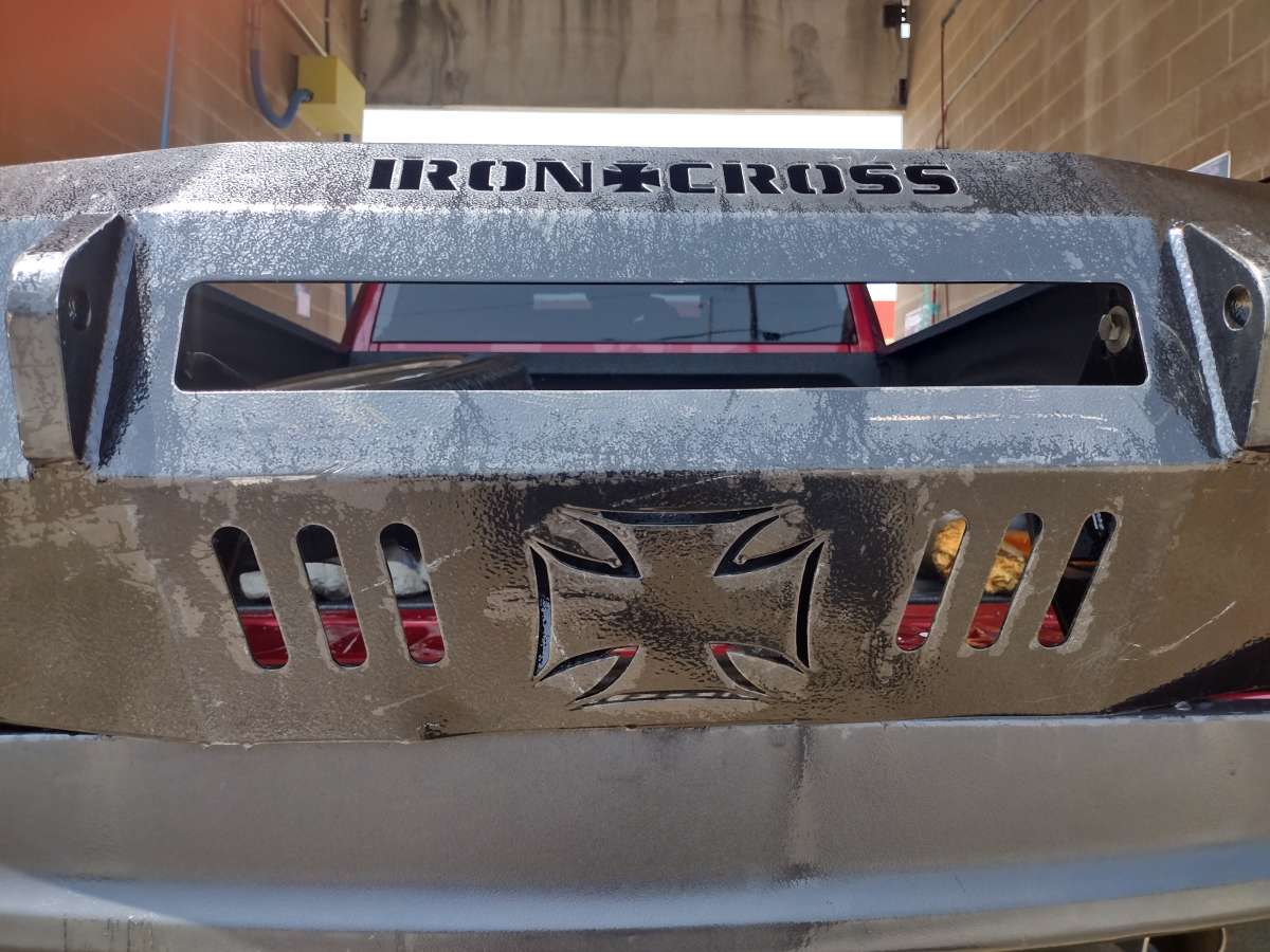 iron cross body armor steel bumper