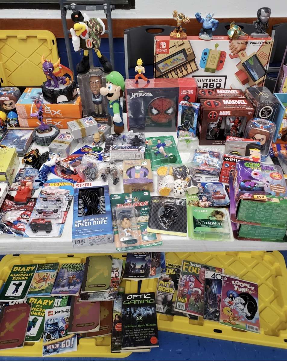 Toys sports cards Pokmon books tools dvd etc