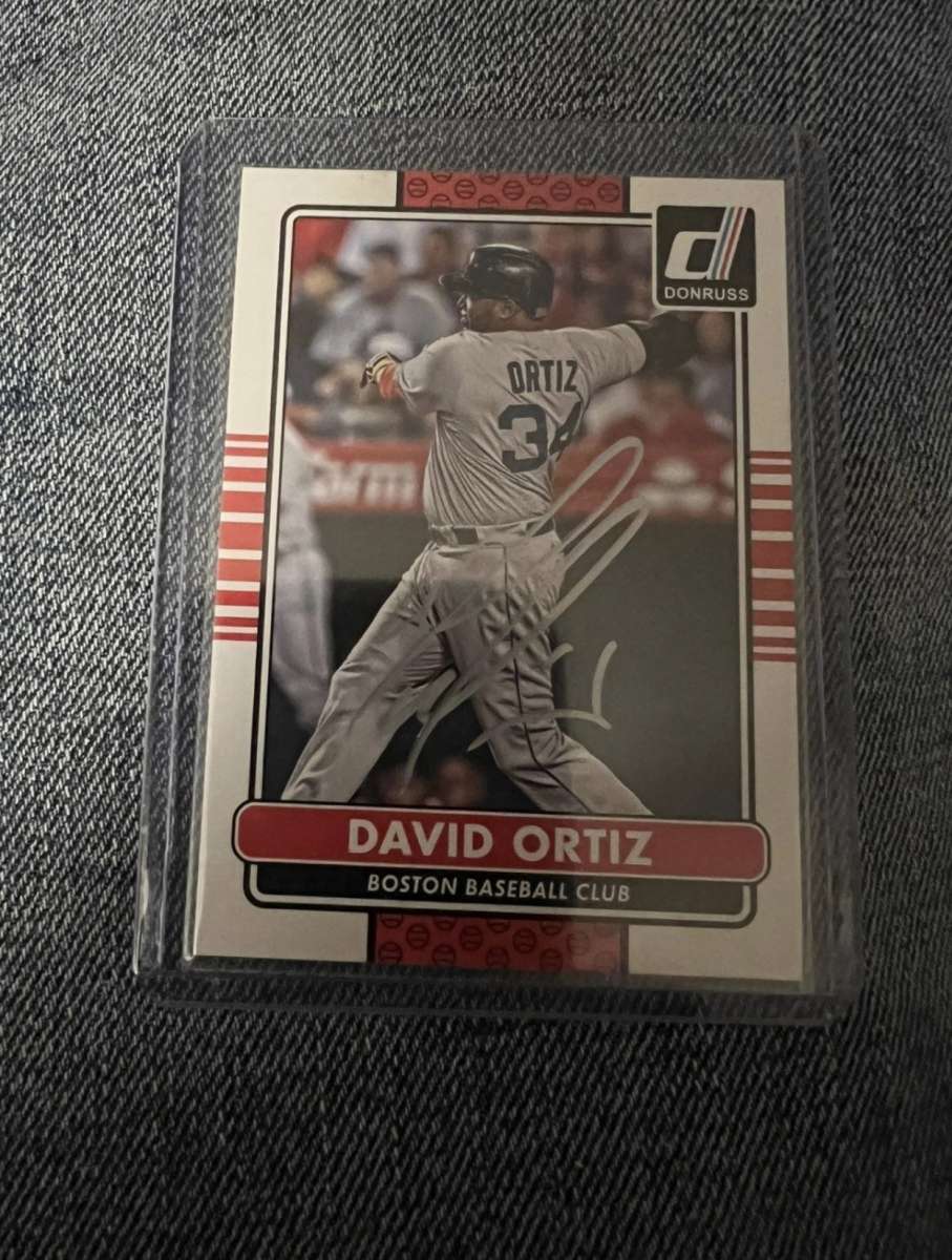 Panini David Ortiz Signed Card  59 HOF