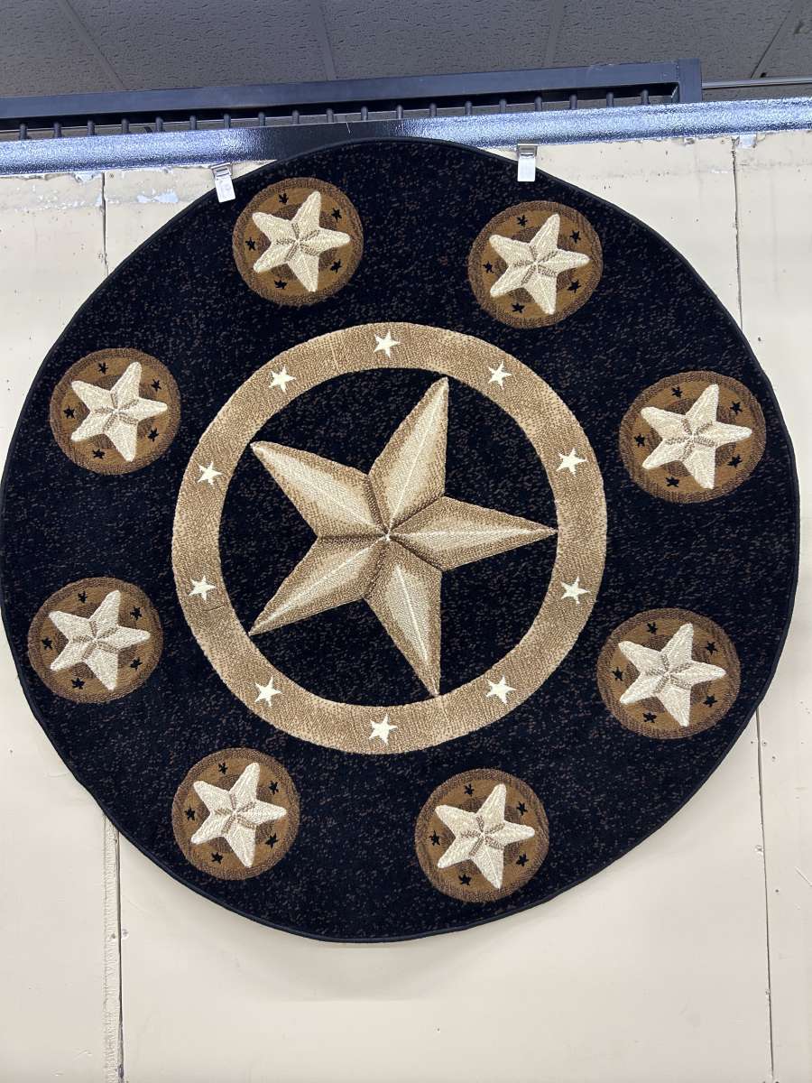 Black Skinz Circle Rug