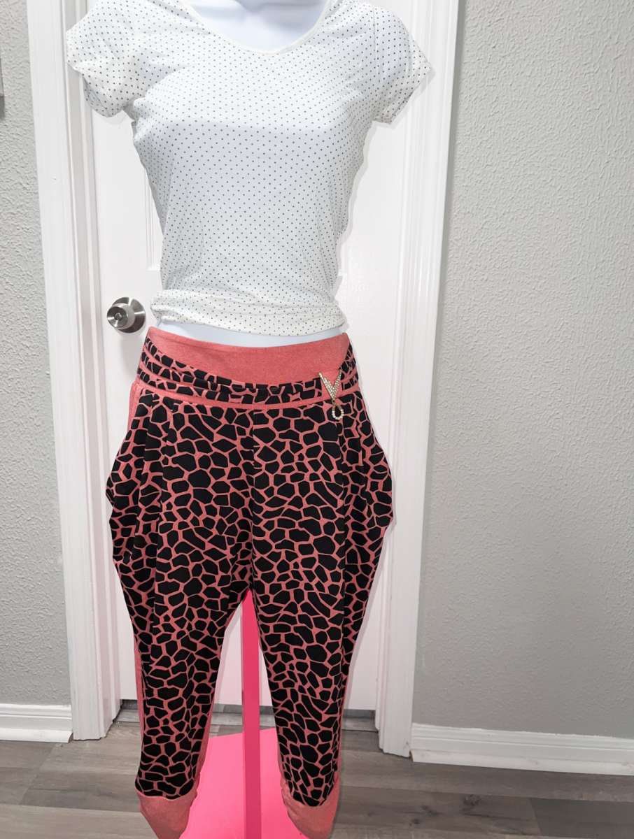 Coral Lepard Leggins