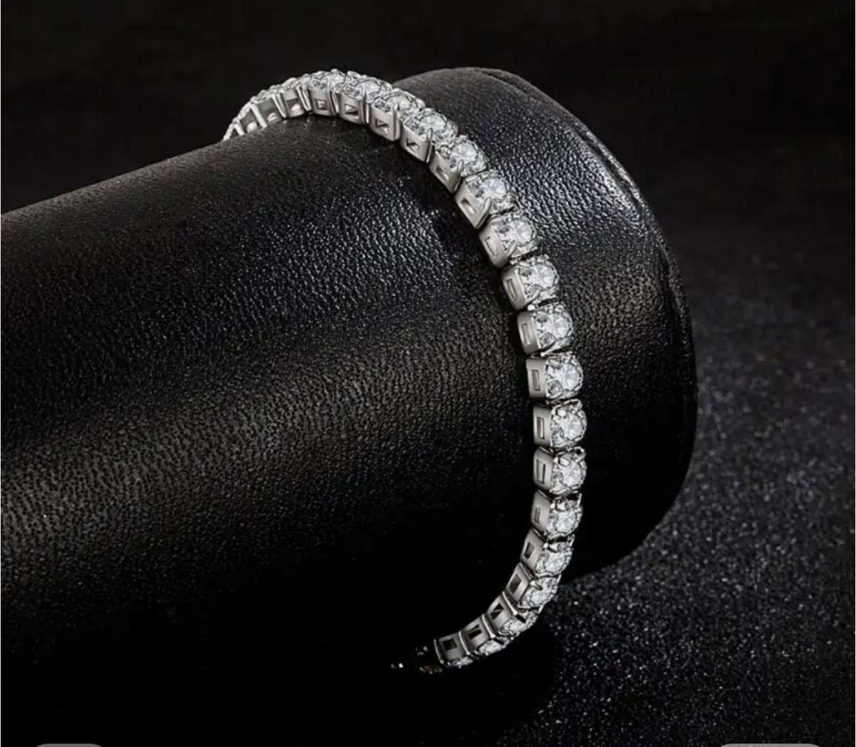 Real Moissanite Bracelet for Women S925 Sterling Silver 5mm