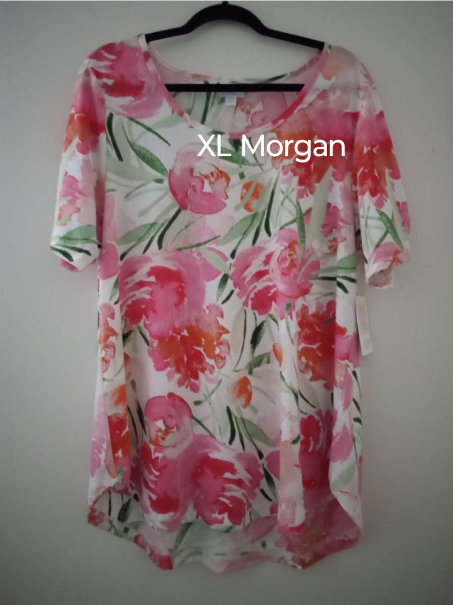 BNWT LuLaRoe XL outfit Bella wrap skirt and XL Morgan 35