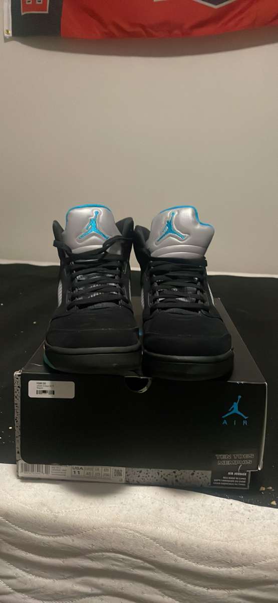 air Jordan retro 5 aqua size 11