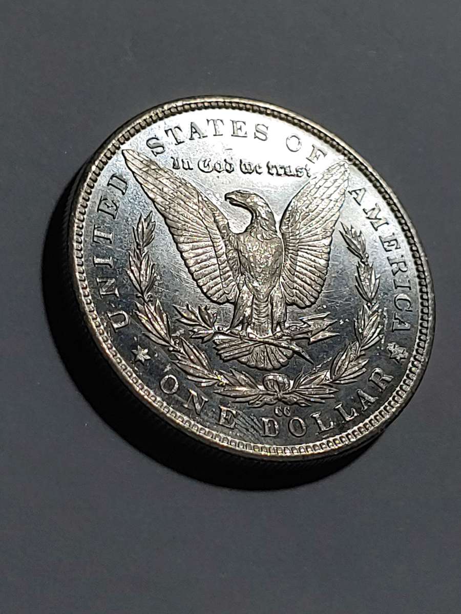 HIGH GRADE GEM DEEP MIRROR DMPL SILVER 1883 cc