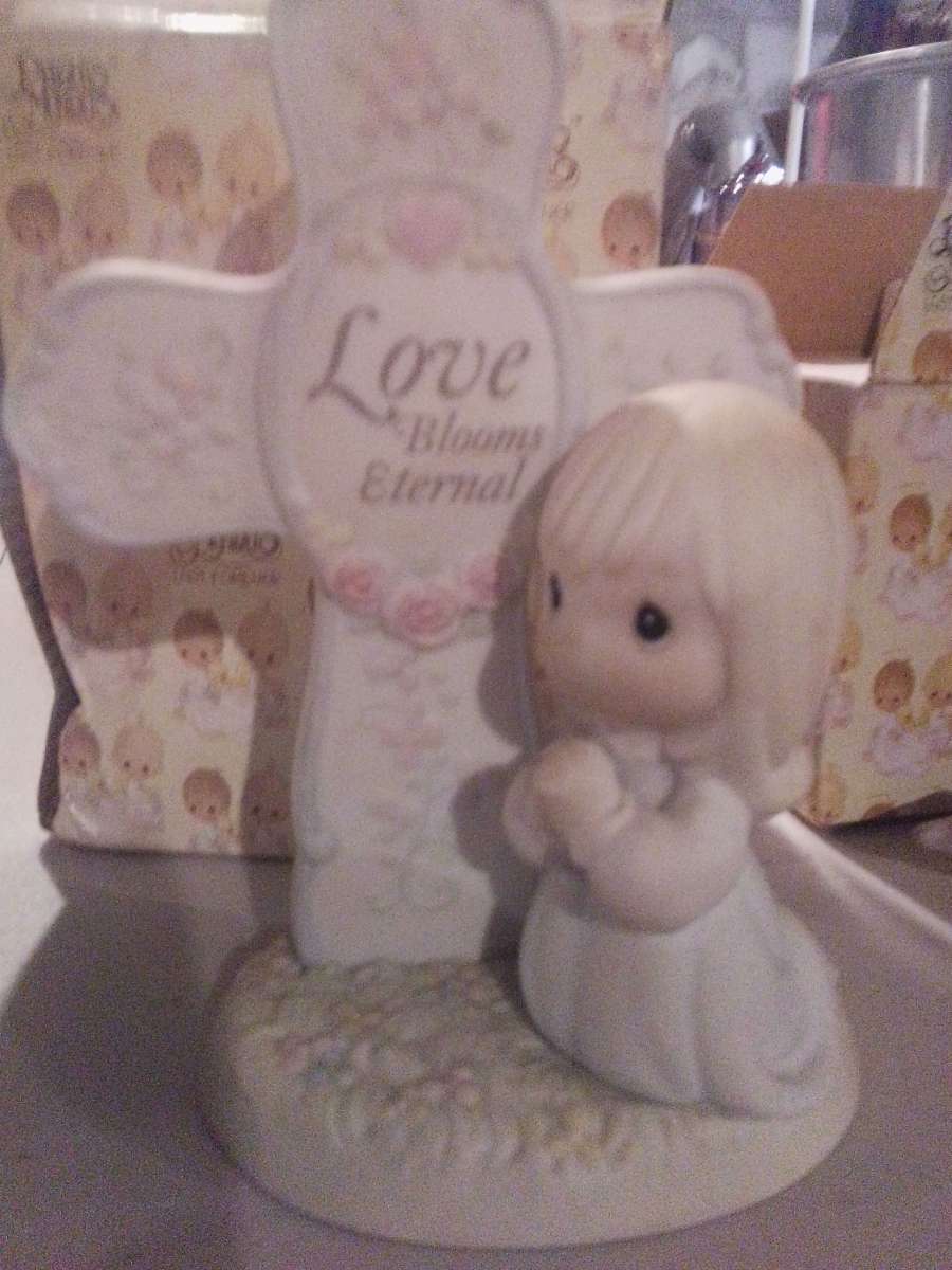 precious moments figurines vintage girl soccer