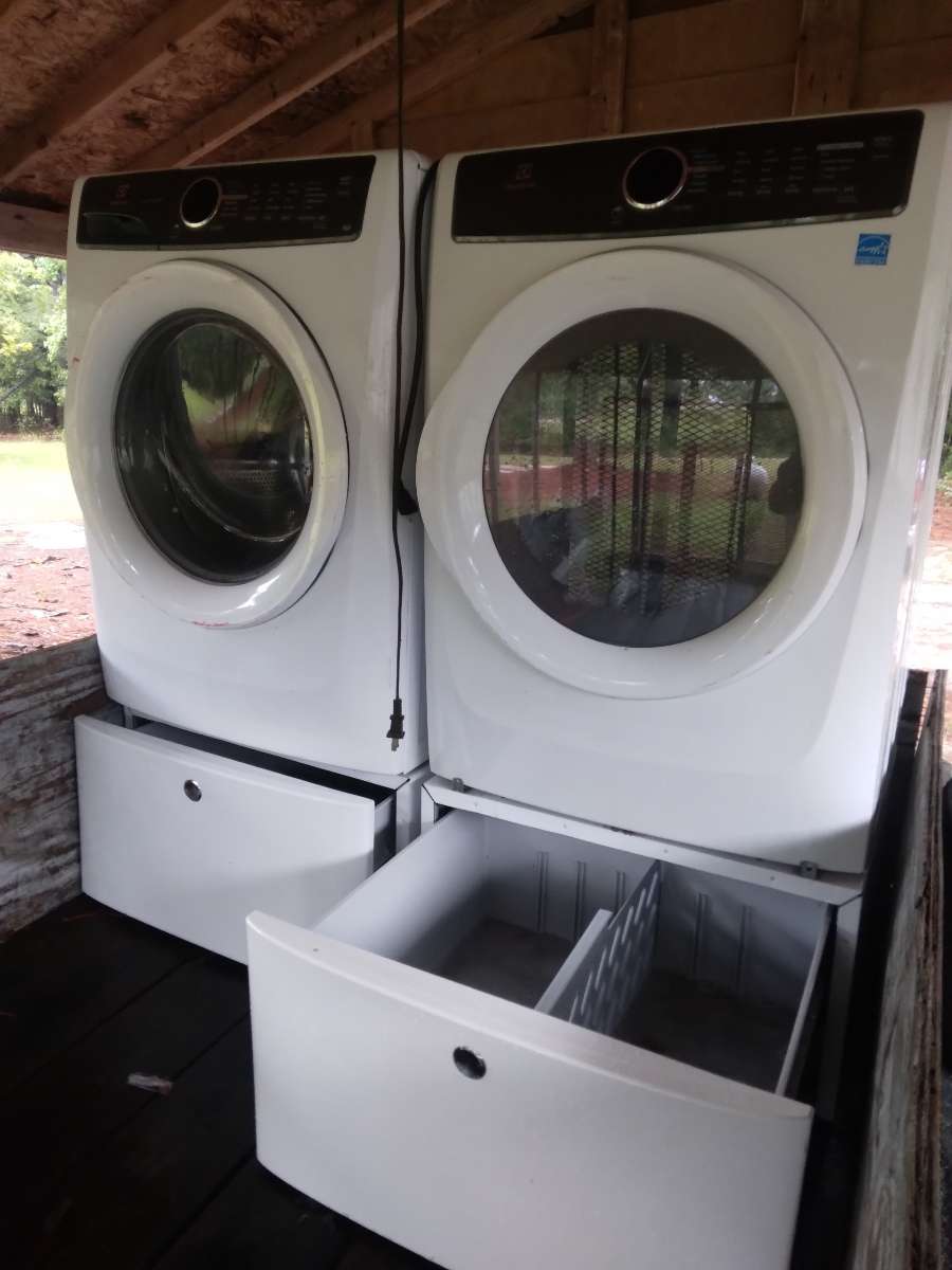 brand new Electrolux washer and dryer