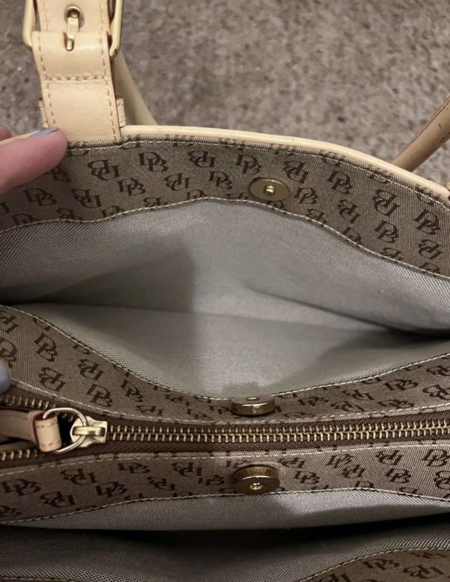 Dooney  Bourke Monogram Buckle Satchel  PreOwned