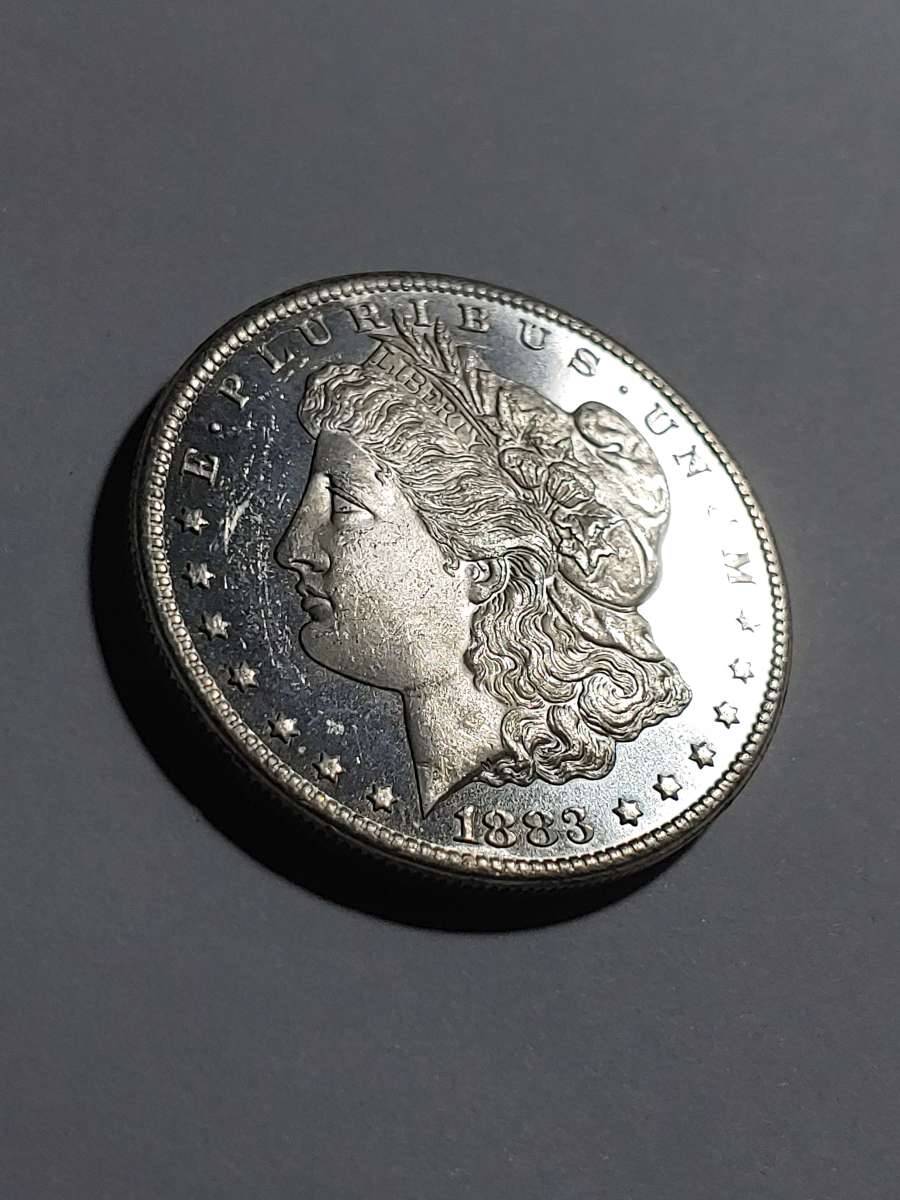 HIGH GRADE GEM DEEP MIRROR DMPL SILVER 1883 cc