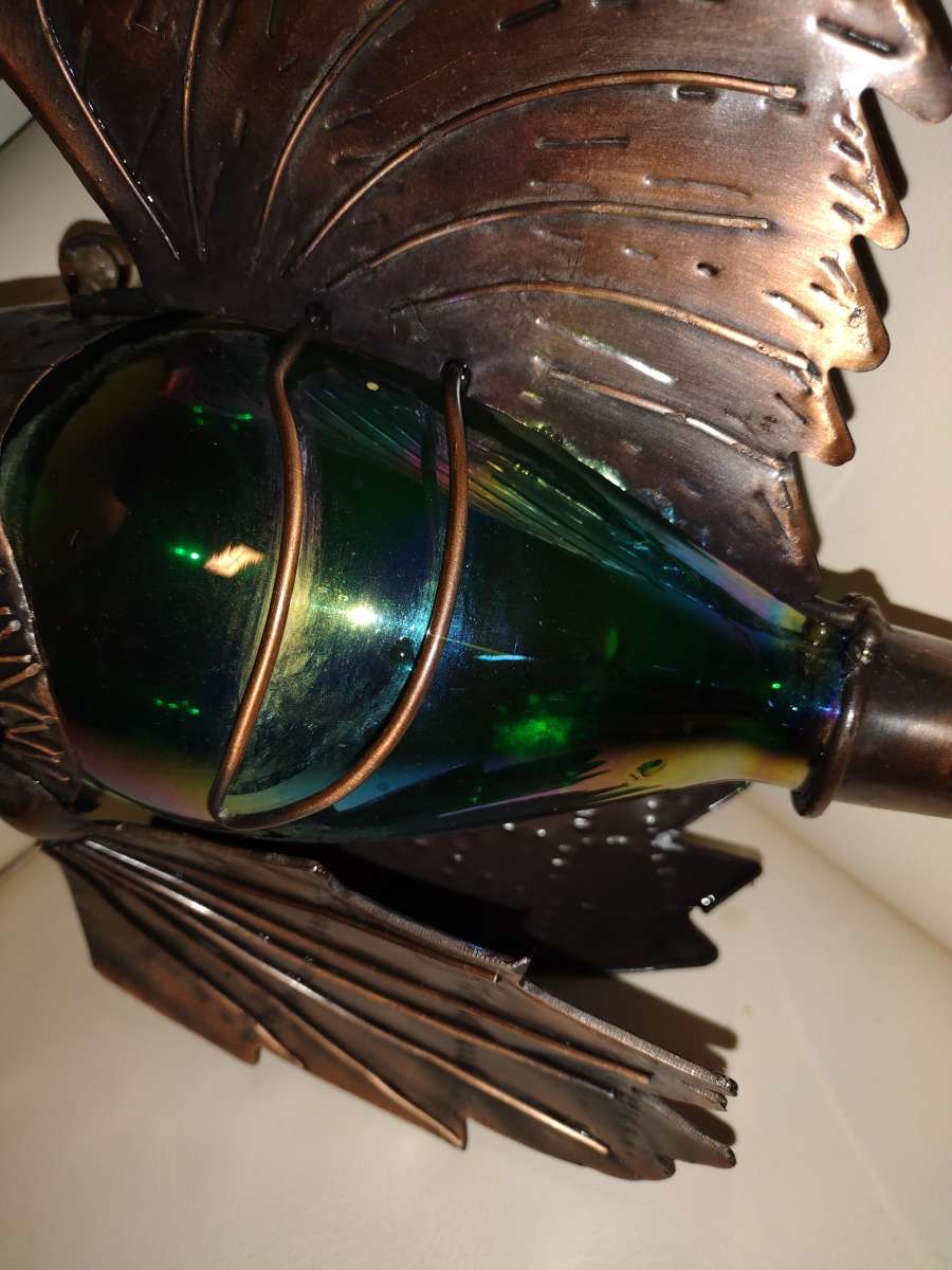 metal sculpture of a Lion fish