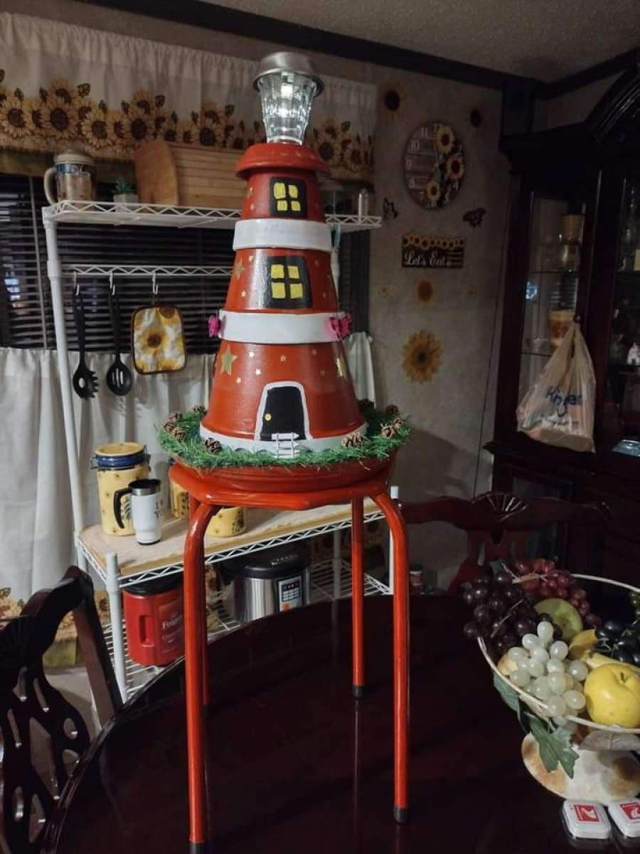 homemade lighthouse